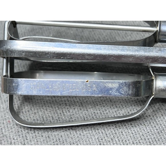 Vintage 50s Oekcoo Manual Hand Held Mixer Beater Stainless Steel USA - Picture 11 of 12